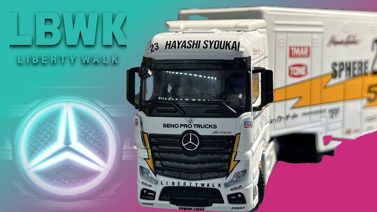 Unboxing 1/64 Scale MERCEDES LBWK Mini GT Transporter / Silvia S15 ...
