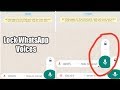 How to Lock WhatsApp Voices