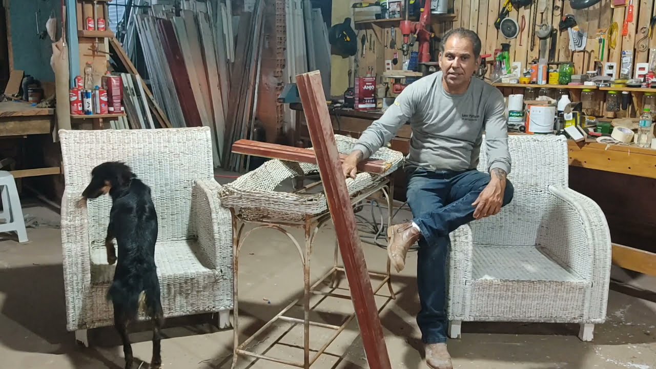 como pintar móveis de vime