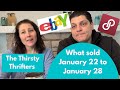 What Sold on eBay and Poshmark 1/22/22 to 1/28/22 | Online Sales Part-Time