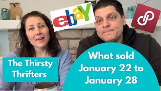 What Sold on eBay and Poshmark 1/22/22 to 1/28/22 | Online Sales Part-Time