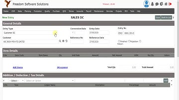 How to create Delivery Challan in IentERPrises