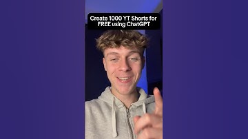 Make 1000 YouTube Shorts for FREE using ChatGPT🤯🤖 #shorts