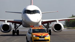 Meeting the first flight from Kalmykia at Zhukovsky airport, 05/28/24.