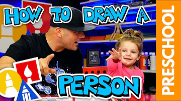 Drawing A Person With My 2-Year-Old (Preschool Lesson)