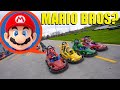 We FOUND Super Mario Bros Movie in REAL LIFE (Mario Kart!?!)