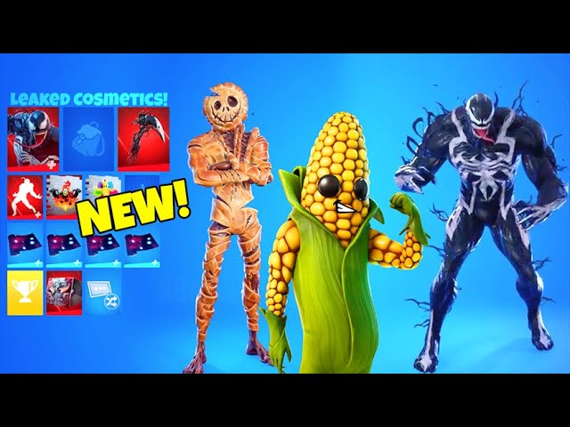 Destructo Youtube Fortnite New Skins Emote Leaked Corn Peely Venom V2 Built In Pickaxe Fortnite Battle Royale Youtube