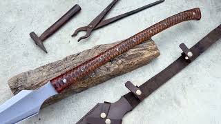 Pike Spear – Hand Forged Piercing Spear | 5160 Steel Hunting Weapon