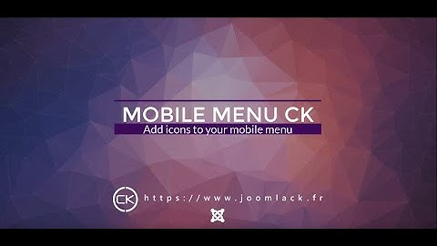 Add icons to your mobile menu