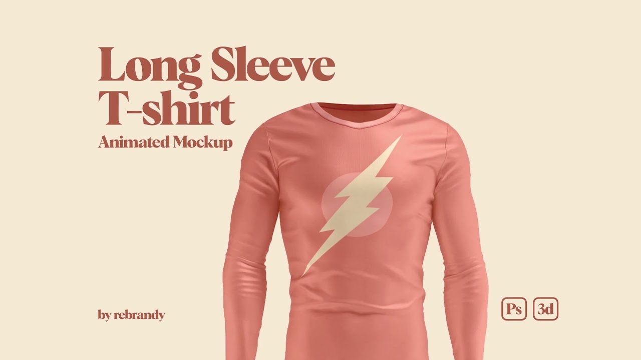 Long Sleeve T-shirt Animated Mockup presentation - YouTube