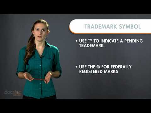 Trademark Symbol Usage - Business Writing & Grammar