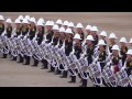 The Massed Bands of HM Royal Marines beating retreat 2014