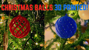 Christmas Tree Balls 3D Printed