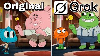 Grok Recreates Iconic Scenes From The Amazing World Of Gumball