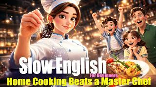 A Famous Chef Lost to My Homemade Food | Easy English Listening Practice (A2)