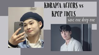 KDRAMA ACTORS vs KPOP IDOLS SAVE ONE DROP ONE (maybe a bit easier 🤔) 🌙✨