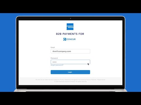 American Express and SAP Concur B2B Payment App Demo