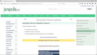Spring Batch: What Job configuration consists of? | javapedia.net