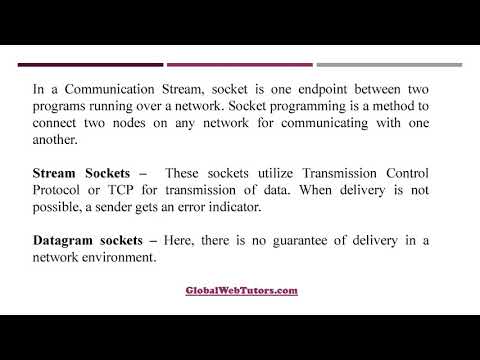 Sockets programming in C Assignment Help globalwebtutors