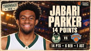 TB - Jabari Parker - 14 Points, 1 Assist, 6 Rebounds vs Knicks - 2015-16 Regular Season