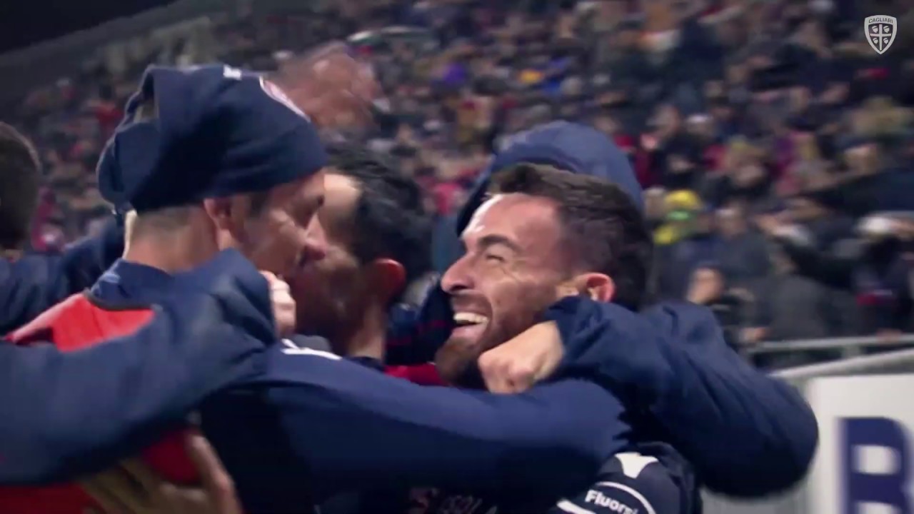 Il gol di Marco Sau al 95' di Cagliari-Roma