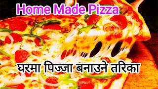 Pizza Recipe || Pizza Recipe Home Made || Making Pizza 🍕🍕😋