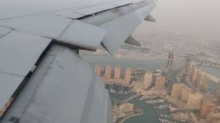 Qatar Airways Boeing QR 639 Amazing View Of Aeroplane Landing