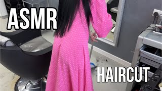 ASMR | Beautiful girl cuts my hair | Real women