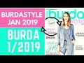 Burda 1/2019 Magazine BrowseThrough and Sewing Plans
