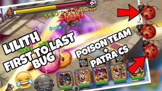 Magic Rush : Lilith (Sky City) Frequently Turning Into Bug By Poison Lineup + Patra Captain Skill 🤣