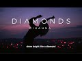 Rihanna  diamonds lyrics  sped up