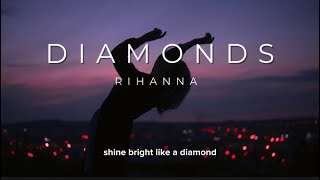 Rihanna - diamonds (lyrics + sped up) Resimi