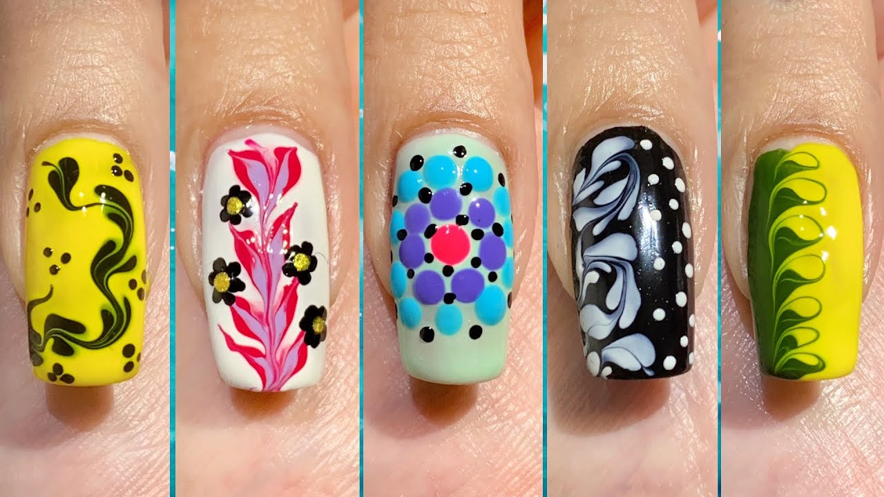 🤔Nail designs for beginners Easy nail artNail design 2023 YouTube