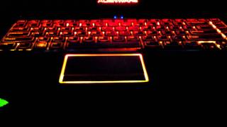 Alienware M14x- Light show (Skyrim theme)