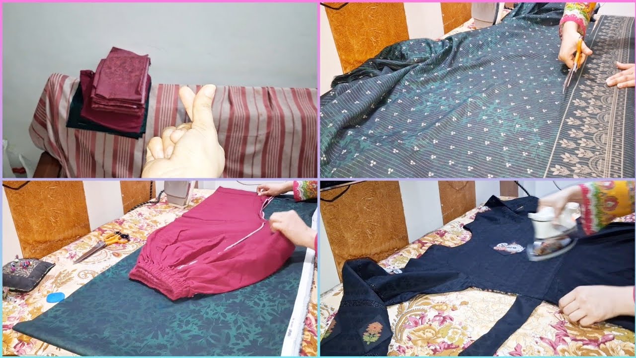 VLOG # 1 | iron clothes and cutting dress | silent vlog 