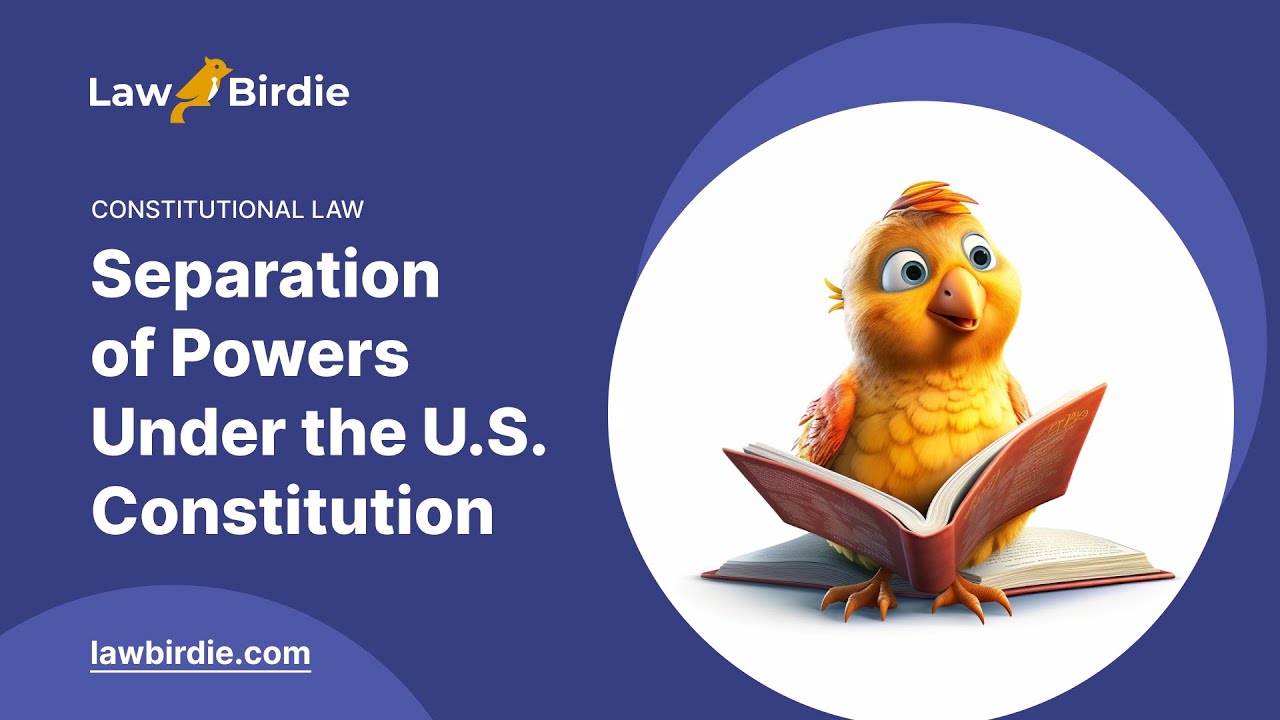 Separation of Powers Under the U.S. Constitution - Essay Example