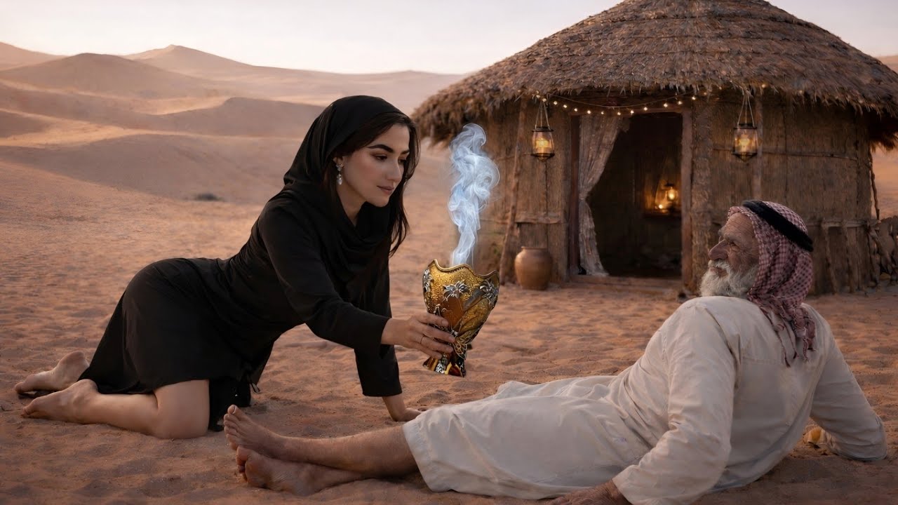 عجوز  يضل طريقه في الصحراء ويلتقي  بفتاة وحيد.. السر الذي كشفته سيصيبك بالذهول