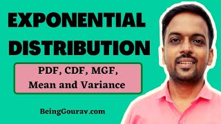 Exponential Distribution Statistics | PDF | CDF | MGF | Mean and Variance | Constant |
