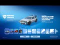 How To Get &amp; Unlocked Back to the Future DeLorean DMC-12 Car NOW FREE In Fortnite (Rocket League)