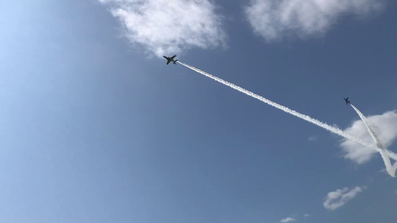 松島基地航空祭19 ブルーインパルス コークスクリュー Youtube