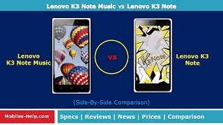 Lenovo K3 Note Music vs Lenovo K3 Note - What Is Difference?