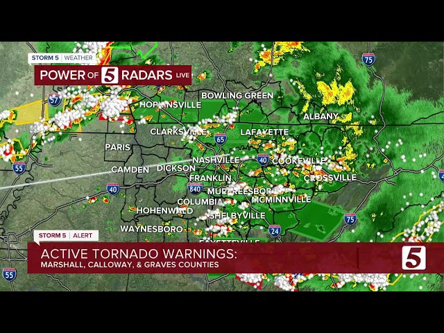 Storm 5 Alert: Tornado Warning for Robertson, Montgomery counties in TN class=