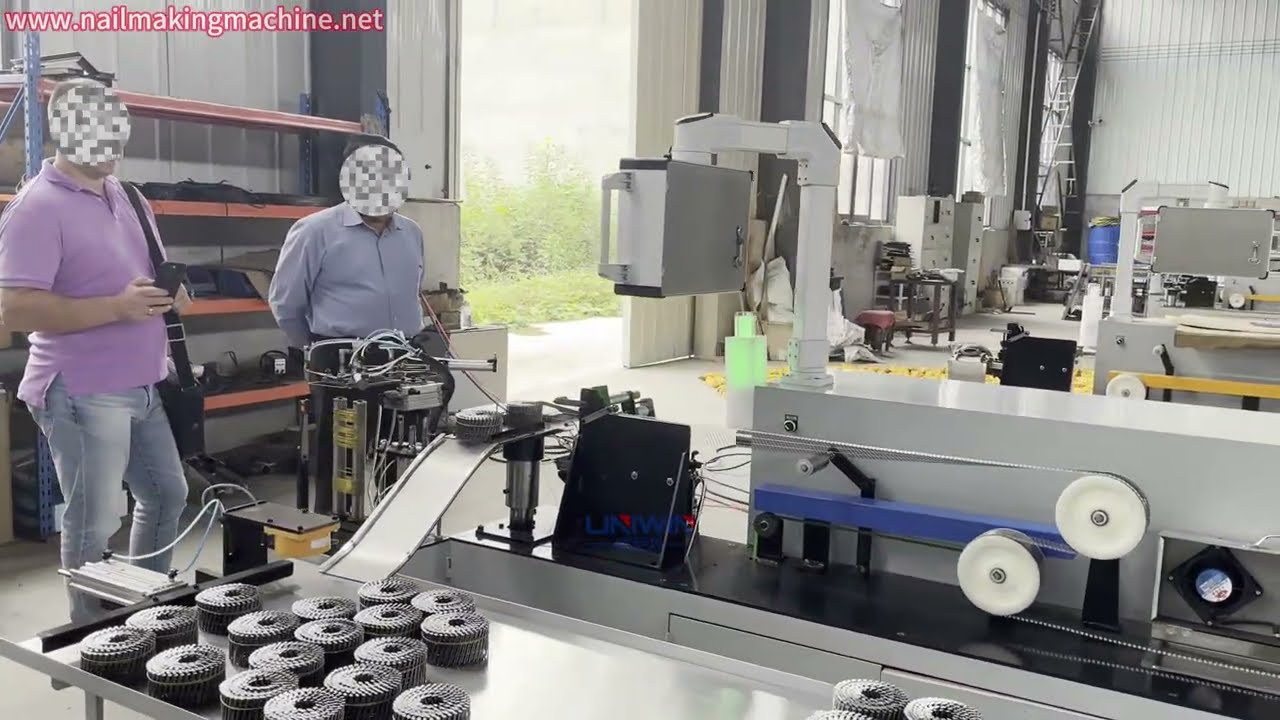 Coil Nail Production Line | Thread Rolling + Magnetic Feeding + Welding