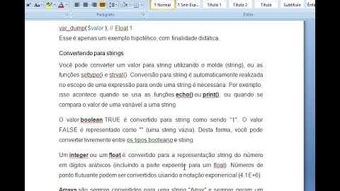 ESTUDANDO PHP EM CASA - CONVERSÃO DE TIPOS (Teoria)