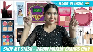 Indian Makeup Look using INDIAN MAKEUP BRANDS ONLY🇮🇳💄✨🌸 #shopmymakeupstash