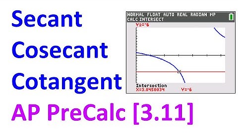 3.11D - Secant, Cosecant, and Cotangent [AP Precalculus]