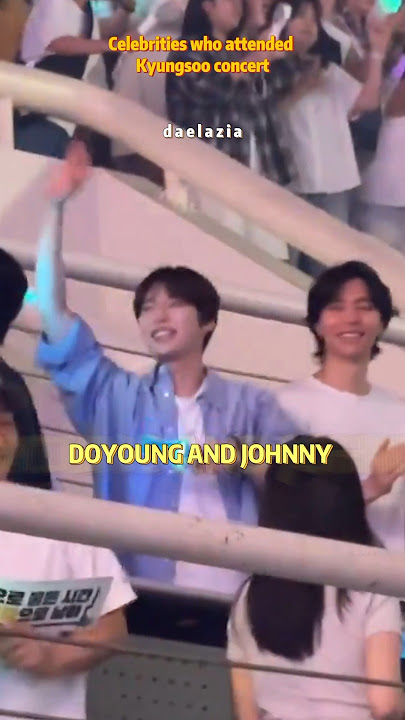 EXO, IU, NCT, WOOBIN, KWANGSOO ATTENTDED KYUNGSOO CONCERT #kyungsoo #dokyungsoo #exo #doexo #nct