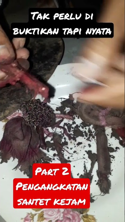 Membuka Buhul sihir part 2 di dalamnya ada kain baju si pemilik rumah