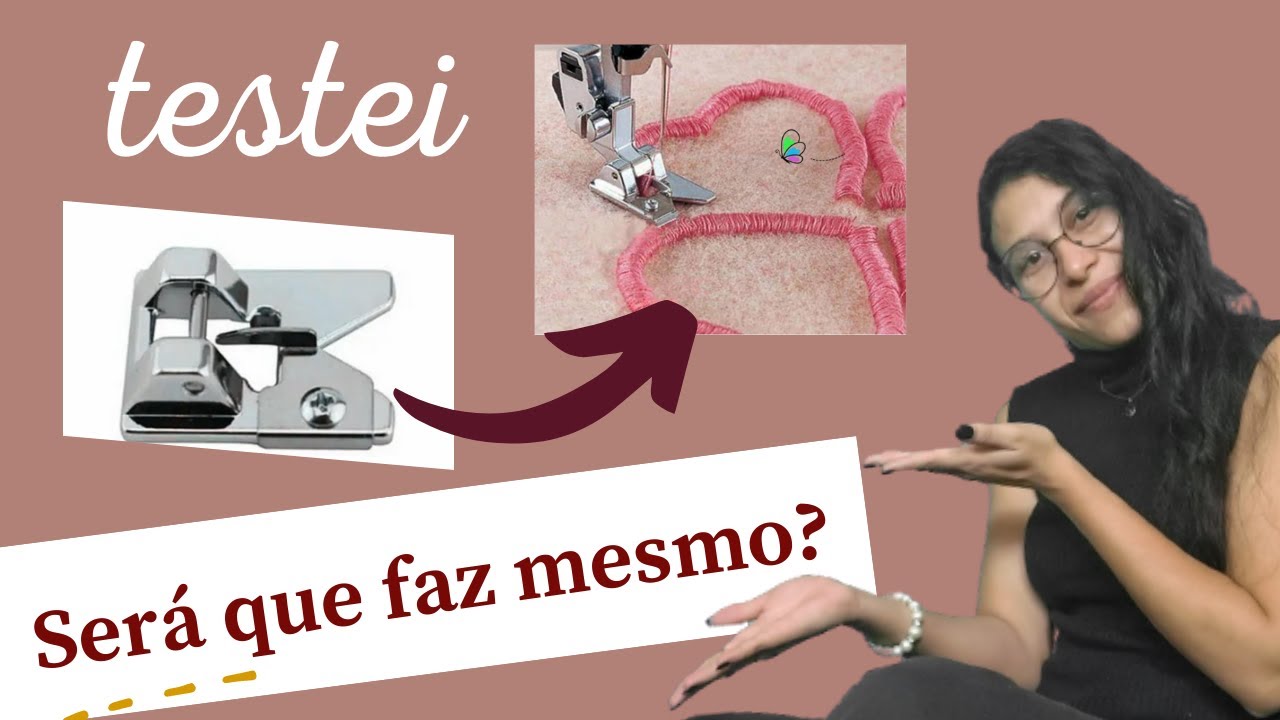 Pé Calcador Franja/Relevo | Como usar na máquina doméstica