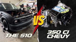 Small block Chevy 350ci swap into a 1990 Chevy S10| episode 1 | First start by boosted Z 4,686 views 10 months ago 9 minutes, 42 seconds